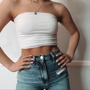 Brandy Melville white tube top